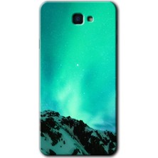 Gramaphone Galaxy J7 Prime 2 Kılıf Hd Desen Baskılı Arka Kapak + Kırılmaz Cam - Aurora