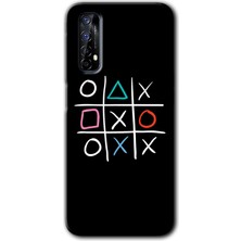 Gramaphone Realme 7 Kılıf Hd Desen Baskılı Arka Kapak + Kırılmaz Cam - Sauce