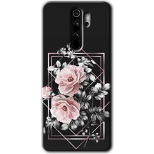 Gramaphone Redmi Note 8 Pro Kılıf Hd Desen Baskılı Arka Kapak - Retro Çiçek 1