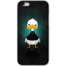 Gramaphone Apple iPhone 6s Plus Kılıf Hd Desen Baskılı Arka Kapak + Kırılmaz Cam - Angry Duck