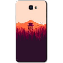 Gramaphone Galaxy J7 Prime 2 Kılıf Hd Desen Baskılı Arka Kapak + Kırılmaz Cam - Gözlem Kulesi