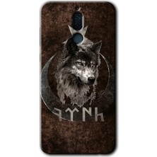 Gramaphone Huawei Mate 10 Lite Kılıf Hd Desen Baskılı Arka Kapak + Esnek Nano Cam - Bozkurt Göktürk