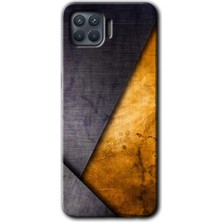Gramaphone Oppo Reno 4 Lite Kılıf Hd Desen Baskılı Arka Kapak + Esnek Nano Cam - Abstract 3