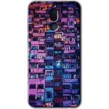 Gramaphone Huawei Mate 10 Lite Kılıf Hd Desen Baskılı Arka Kapak + Esnek Nano Cam - Şehir Görünümü