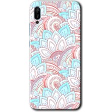 Gramaphone Huawei Y6 2019 Kılıf Hd Desen Baskılı Arka Kapak + Kırılmaz Cam - Çin Mandala 1
