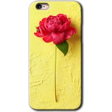 Gramaphone Apple iPhone 6s Plus Kılıf Hd Desen Baskılı Arka Kapak + Kırılmaz Cam - Kırmızı Gül