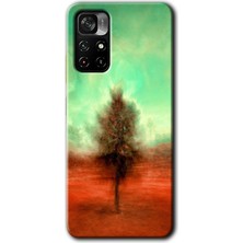 Gramaphone Poco M4 Pro 5g Kılıf Hd Desen Baskılı Arka Kapak + Kırılmaz Cam - Outlines Paint