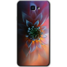 Gramaphone Galaxy J7 Prime 2 Kılıf Hd Desen Baskılı Arka Kapak + Kırılmaz Cam - Çiçek Motif