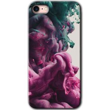 Gramaphone Apple iPhone 8 Kılıf Hd Desen Baskılı Arka Kapak + Kırılmaz Cam - Liquid Cloud