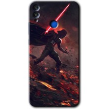 Gramaphone Honor 8x Kılıf Hd Desen Baskılı Arka Kapak + Esnek Nano Cam - Darh Vader Wars