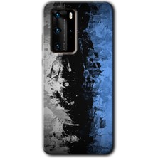 Gramaphone Huawei P40 Pro Kılıf Hd Desen Baskılı Arka Kapak + Esnek Nano Cam - Abstract Wallpaper