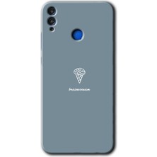 Gramaphone Honor 8x Kılıf Hd Desen Baskılı Arka Kapak + Esnek Nano Cam - Beyin Gıdası