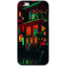 Gramaphone Apple iPhone 6s Kılıf Hd Desen Baskılı Arka Kapak + Kırılmaz Cam - China Street