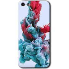 Gramaphone Apple iPhone 5s Kılıf Hd Desen Baskılı Arka Kapak + Kırılmaz Cam - Renkli Karışım