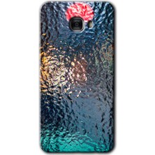 Gramaphone Galaxy C7 Pro Kılıf Hd Desen Baskılı Arka Kapak + Kırılmaz Cam - Blur Cam