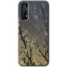Gramaphone Realme 7 Kılıf Hd Desen Baskılı Arka Kapak - Branches Flowers