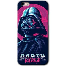 Gramaphone Apple iPhone 6s Plus Kılıf Hd Desen Baskılı Arka Kapak + Kırılmaz Cam - Darth Vader