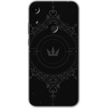Gramaphone Huawei Y6S 2019 Kılıf Hd Desen Baskılı Arka Kapak - Siyah Mandala 1