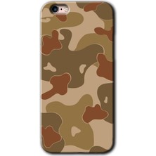 Gramaphone Apple iPhone 6s Kılıf Hd Desen Baskılı Arka Kapak + Kırılmaz Cam - Kamuflaj 10
