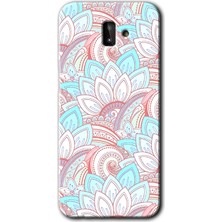 Gramaphone Galaxy J8 Kılıf Hd Desen Baskılı Arka Kapak + Kırılmaz Cam - Çin Mandala 1