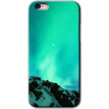 Gramaphone Apple iPhone 6s Kılıf Hd Desen Baskılı Arka Kapak + Kırılmaz Cam - Aurora