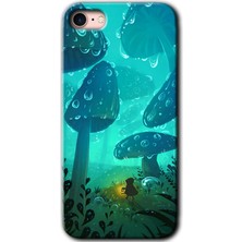 Gramaphone Apple iPhone 8 Kılıf Hd Desen Baskılı Arka Kapak - Silhoutte Dropss