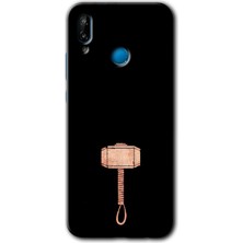 Gramaphone Huawei P20 Lite Kılıf Hd Desen Baskılı Arka Kapak + Kırılmaz Cam - Thor Çekiç