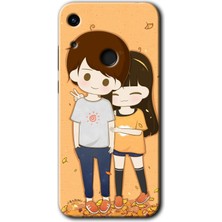 Gramaphone Honor 8A Kılıf Hd Desen Baskılı Arka Kapak + Esnek Nano Cam - Şıpsevdi Çift