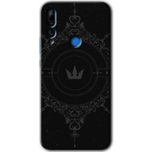 Gramaphone Huawei P Smart Z Kılıf Hd Desen Baskılı Arka Kapak + Kırılmaz Cam - Siyah Mandala 1