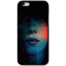 Gramaphone Apple iPhone 6s Kılıf Hd Desen Baskılı Arka Kapak + Kırılmaz Cam - Karanlık Kadın