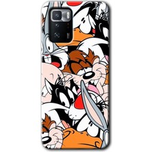 Gramaphone Poco X3 Gt Kılıf Hd Desen Baskılı Arka Kapak + Kırılmaz Cam - Karakterler