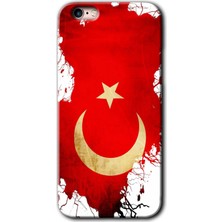 Gramaphone Apple iPhone 6s Kılıf Hd Desen Baskılı Arka Kapak + Kırılmaz Cam - Türkiyem