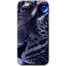 Gramaphone Apple iPhone 6s Plus Kılıf Hd Desen Baskılı Arka Kapak + Kırılmaz Cam - Kaplan