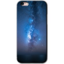 Gramaphone Apple iPhone 6s Plus Kılıf Hd Desen Baskılı Arka Kapak + Kırılmaz Cam - Samanyolu