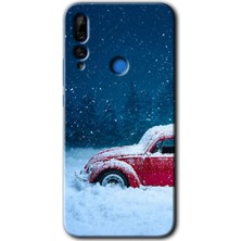 Gramaphone Huawei P Smart Z Kılıf Hd Desen Baskılı Arka Kapak + Kırılmaz Cam - Karlı Vosvos