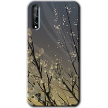 Gramaphone Huawei P Smart S Kılıf Hd Desen Baskılı Arka Kapak + Esnek Nano Cam - Branches Flowers