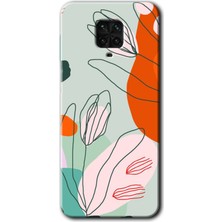 Gramaphone Redmi Note 9s Kılıf Hd Desen Baskılı Arka Kapak - Vektör Çiçekler