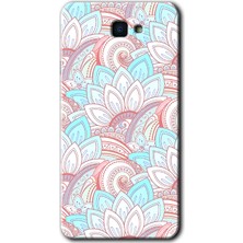 Galaxy J7 Prime 2 Kılıf Hd Desen Baskılı Arka Kapak + Kırılmaz Cam - Çin Mandala 1