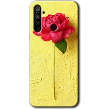 Gramaphone Realme 6i Kılıf Hd Desen Baskılı Arka Kapak - Kırmızı Gül