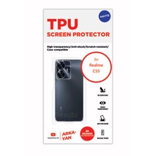 Realme C55 Ile Uyumlu Mat Kaplama Arka ve Yan Koruyucu Hd Film