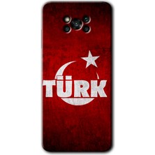 Gramaphone Poco X3 Pro Kılıf Hd Desen Baskılı Arka Kapak - Ayyıldız Türk