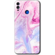 Gramaphone Honor 8x Kılıf Hd Desen Baskılı Arka Kapak + Kırılmaz Cam - Kabarmış Leke