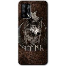 Gramaphone Oppo A74 Kılıf Hd Desen Baskılı Arka Kapak + Esnek Nano Cam - Bozkurt Göktürk