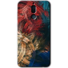 Gramaphone Huawei Mate 10 Lite Kılıf Hd Desen Baskılı Arka Kapak + Kırılmaz Cam - Karma Boyalar