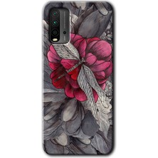 Gramaphone Poco M3 Kılıf Hd Desen Baskılı Arka Kapak + Kırılmaz Cam - Kelebek Ömrü