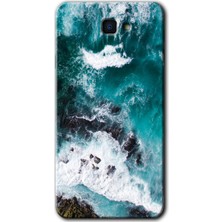 Galaxy J7 Prime 2 Kılıf Hd Desen Baskılı Arka Kapak + Kırılmaz Cam - Deniz Kıyısı