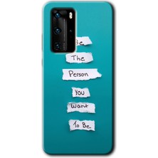 Huawei P40 Pro Kılıf Hd Desen Baskılı Arka Kapak + Esnek Nano Cam - Want You