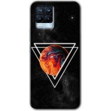 Realme 8 Pro Kılıf Hd Desen Baskılı Arka Kapak + Esnek Nano Cam - Kızıl Gezegen