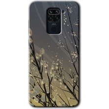 Redmi Note 9 Kılıf Hd Desen Baskılı Arka Kapak - Branches Flowers