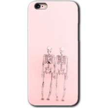 Gramaphone iPhone 6s Plus Kılıf Hd Desen Baskılı Arka Kapak + Kırılmaz Cam - Yaşayan Çift